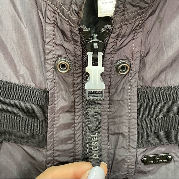 DIESEL 2010 nylon bomber archive street wear avant garde parachute jacket y2k - Picture 7 of 8